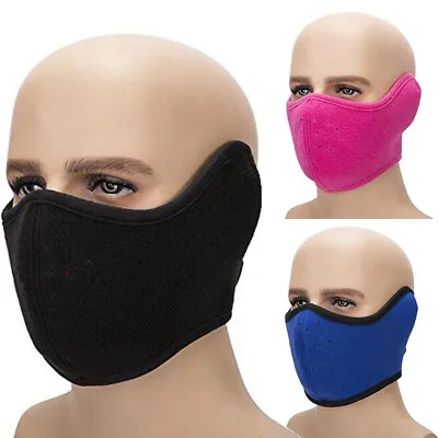 Men Women Winter Warm Mask Fleece Earmuffs Riding Ski Snowboard Half Face Mask • $6.99