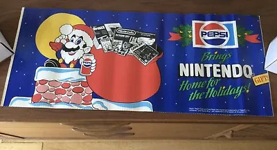 $999 • Buy Vintage GameBoy NES Nintendo Store Display Sign Pepsi Christmas Mario Promo 1989