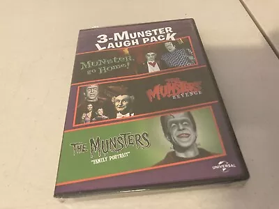 Munster Laugh Pack 3 Movies DVD Go Home The Revenge Family Portrait NEW & SEALED • $3.89