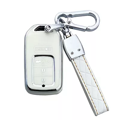 Yuebutor Key Fob Cover Case Fit For  Honda Accord Civic CRV HRV CRZ Fit • $15.96