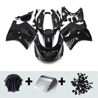 Motorcycle Fairings For Kawasaki Ninja ZX11 1993 2003 94 95 Gloss Black Bodywork • $409.95