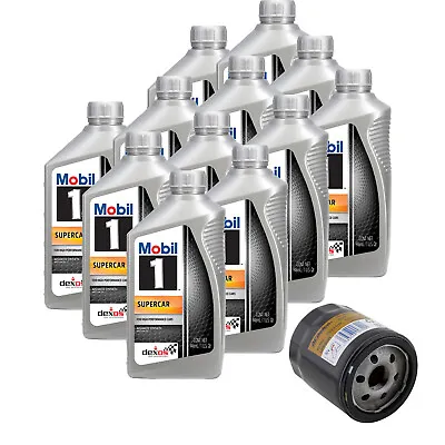 Mobil 1 Supercar Full Synthetic Motor Oil 5W-50 W/ UPF64R Filter • $142.99