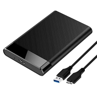 2.5  Hard Drive Enclosure SATA HDD/SSD Caddy Case To USB 3.0 For LAPTOP DVR • £4.99