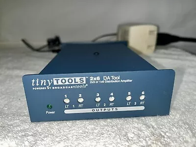 Broadcast Tools Tiny Tools 2x6 DA Tool Audio Distribution Amp • $125