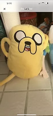 Adventure Time Cartoon Network 14in. Jake The Yellow Dog Plush Stuffed Animal • $19.99