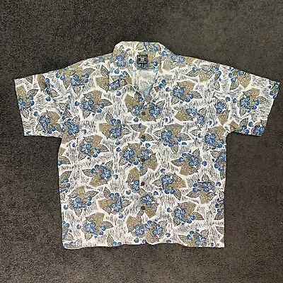 KUTA LINES Mens Vintage Aloha Hawaiian Tiki Polynesian Short Sleeve Shirt Size M • $31.97