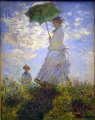 Monet Umbrella 40x50IN Rolled Canvas Home Decor Wall Print • $198.05