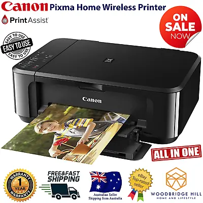 $98.95 • Buy Canon WIRELESS Printer Student Home Office Print Scan Copy Printing W/ INK
