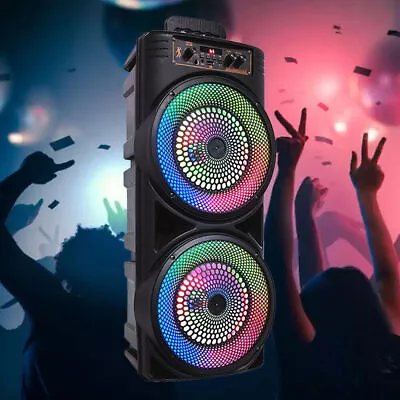 Portable Bluetooth Speaker Sub Woofer Heavy Bass Sound System Party & Microphone • $85.99