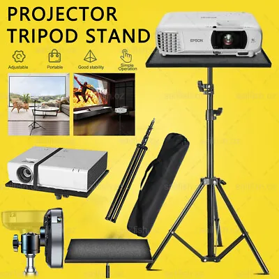 $35.99 • Buy Laptop Projector Workstation Bracket Tripod Stand Adjustable Height Tilt Tray AU