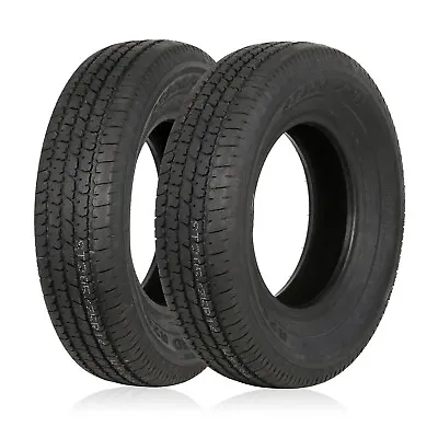 ST205/75R14 Radial Trailer Tire 205 75 14 8 Ply Load Range D Set Of 2 • $129.99