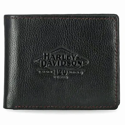 Harley-Davidson® Men's 120th Anniversary Bi-Fold Wallet - MWM018/08 • $38.69