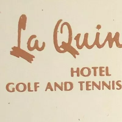 Vintage C1970's-80's Full Matchbook  La Quinta Hotel Golf Tennis Resort  714 CA • $4.99