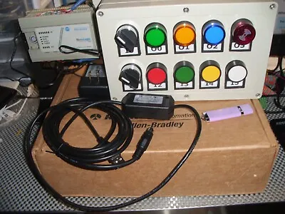 PLC TRAINER Allen-Bradley MicroLogix 1000 1761-L10BWB With Usb Cable Hand-Held • $699