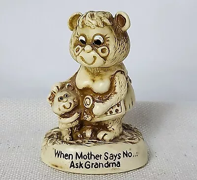 VTG 1976 Russ Berrie & Co. When Mother Says No... Ask Grandma Figurine 23068 • $19.96