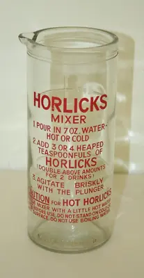 Vintage Large Horlicks Mixer ~Jar Only ~VGC (SC20) • £9.95