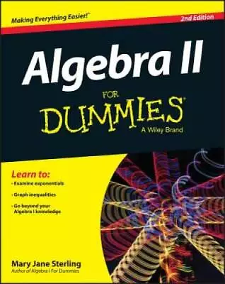 Algebra II For Dummies - Paperback By Sterling Mary Jane - GOOD • $5.11