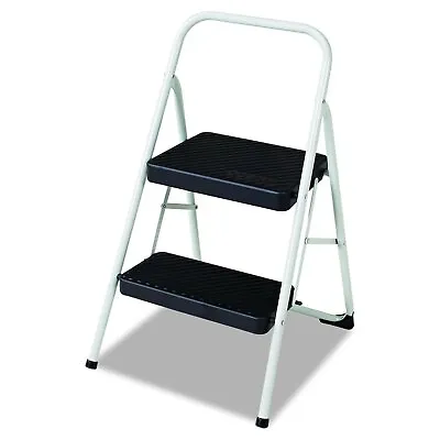 Cosco 11135CLGG1 2-Step Folding Steel Step Stool 200lbs 17 3/8w X 18d X 28... • $43.25