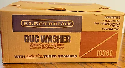 Vintage Electrolux Olympia One Rug Washer 10360 W/ Original Box • $69.99