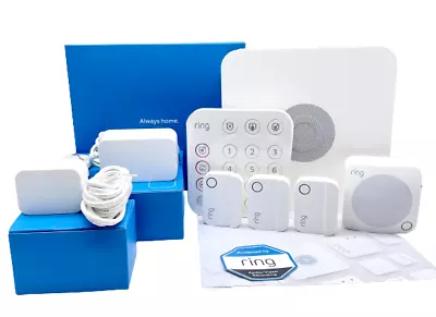 $139.95 • Buy Ring 2nd Gen Wireless Alarm Home Security Kit - 6 Piece - White - New Sealed