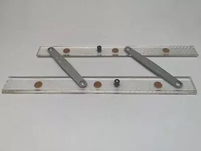 Folding Parallel Rule 1500-12 Inches The C-Thru Ruler Company Bloomfield Conn • $17.95