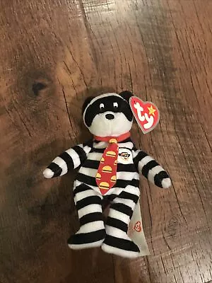 Ty Beanie Babies McDonalds Hamburgler Bear 2004 25th Anniversary Edition • $2.99