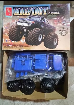 Vintage 1989 AMT Ertl Bigfoot 4x4x4 Monster Truck 1/25 Model Kit 6712 Open Box • $135.99