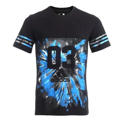 $45 • Buy Adidas Teen Men's Short Sleeve Tie Dye T-Shirt - Black
