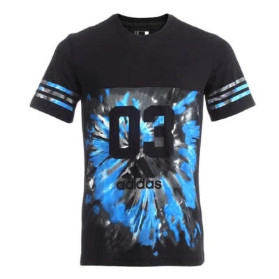 $45 • Buy Adidas Teen Men's Short Sleeve Tie Dye T-Shirt - Black