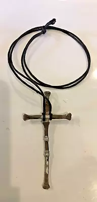 Cross Pendant Necklace Nails Metal 16  • $20