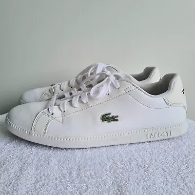 Lacoste Graduate BL 1 Men's Shoes US 10 White Like New 37SMA005321G • $55