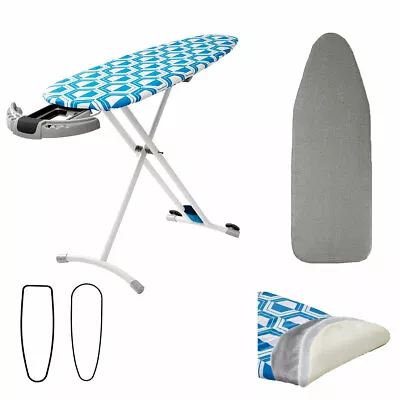 $37.95 • Buy Blue Reversible Premium Large Ironing Board Cover With Underlay 40 X 125 Cm