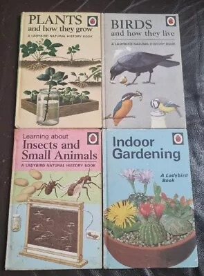 4 Ladybird Books Series 651 And 633 Plants Birds Insects & Indoor Gardening A8 • £15