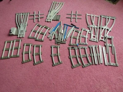 £79.99 • Buy  Vintage LEGO TRAIN TRACK 12V  7856 Switch Points Crossing 7857 Rails, 