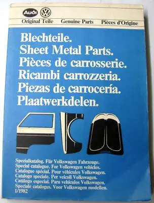 VOLKSWAGEN Range Inc Commercial T2 1982 Spare Parts List Multi Lingual • $101.02