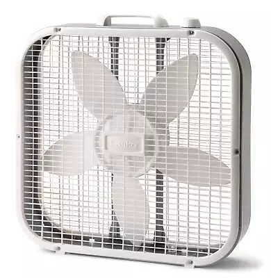 Lasko 20  Classic Box Fan With Weather-Resistant Motor 3 Speeds 22.5  H White • $19.86