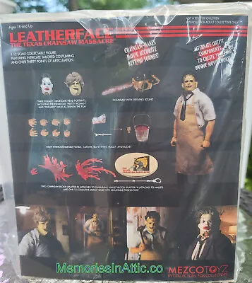 Mezco ONE:12 Collective The Texas Chainsaw Massacre 1974 Leatherface Figure NEW • $99.99