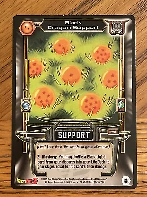 Black Dragon Support Rare P6 DBZ TCG LIMITED Promo Card DRAGON BALL Z SCORE CCG • $4