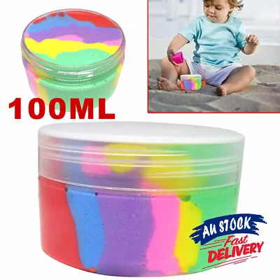 Rainbow Cotton Fairy Slime Kids Toy Fluffy Ice Cream Mud Stress Relief Cloud • $11.25