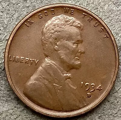 1934 D * Lincoln Wheat Cent - Higher Grade ~ X911 • $4.25