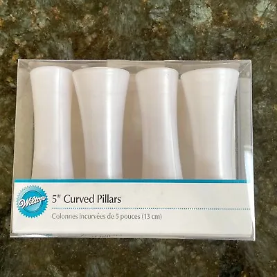 Wilton Curved Pearlised Cake Pillars 5 Inch • £4.50