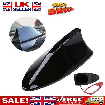 £6.55 • Buy Gloss Black Car Shark Fin Aerial Antenna Mast Roof AM/FM Radio Signal UK Stock