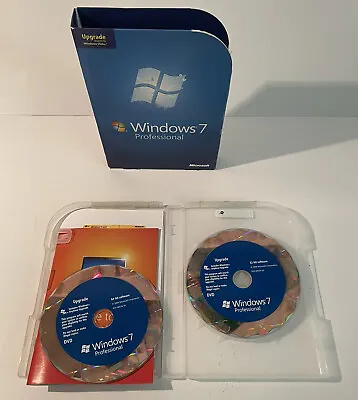 $29.40 • Buy Microsoft Windows 7 Professional Upgrade 32 & 64 Bit DVDs RETAIL BOX