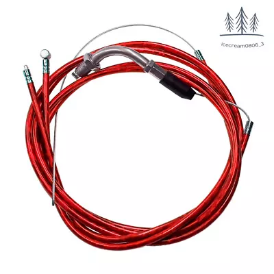 Red Throttle Cable Clutch Cable Line Fit 49/60/66/80cc Motorized Bike 2 Stroke • $8.99