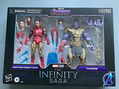 Marvel Legends The Infinity Saga  Avengers Iron Man Mark 85 Vs Thanos Figure Set • £21