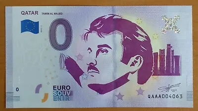 0 Euro Souvenir QATAR TAMIM AL MAJED QAAA 2019-1  RARE! • £137.40