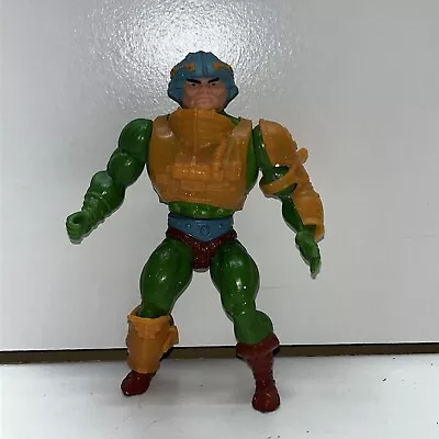 Vintage MOTU Man-At-Arms Red Dot Masters Of The Universe Short Strap 8 Back • $30.40