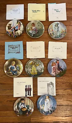 Vintage Lot Of 8 John McClelland Limited Edition Reco Plates Nursery Rhyme • $30