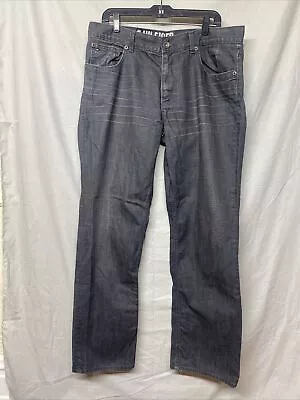 Tommy Hilfiger Mens Denim Jeans Black Wash Pants 36 W X 34 L Relaxed Freedom • $19.99