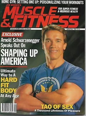 £24.99 • Buy Muscle And Fitness Bodybuilding Magazine September 1992 - Arnold Schwarzenegger